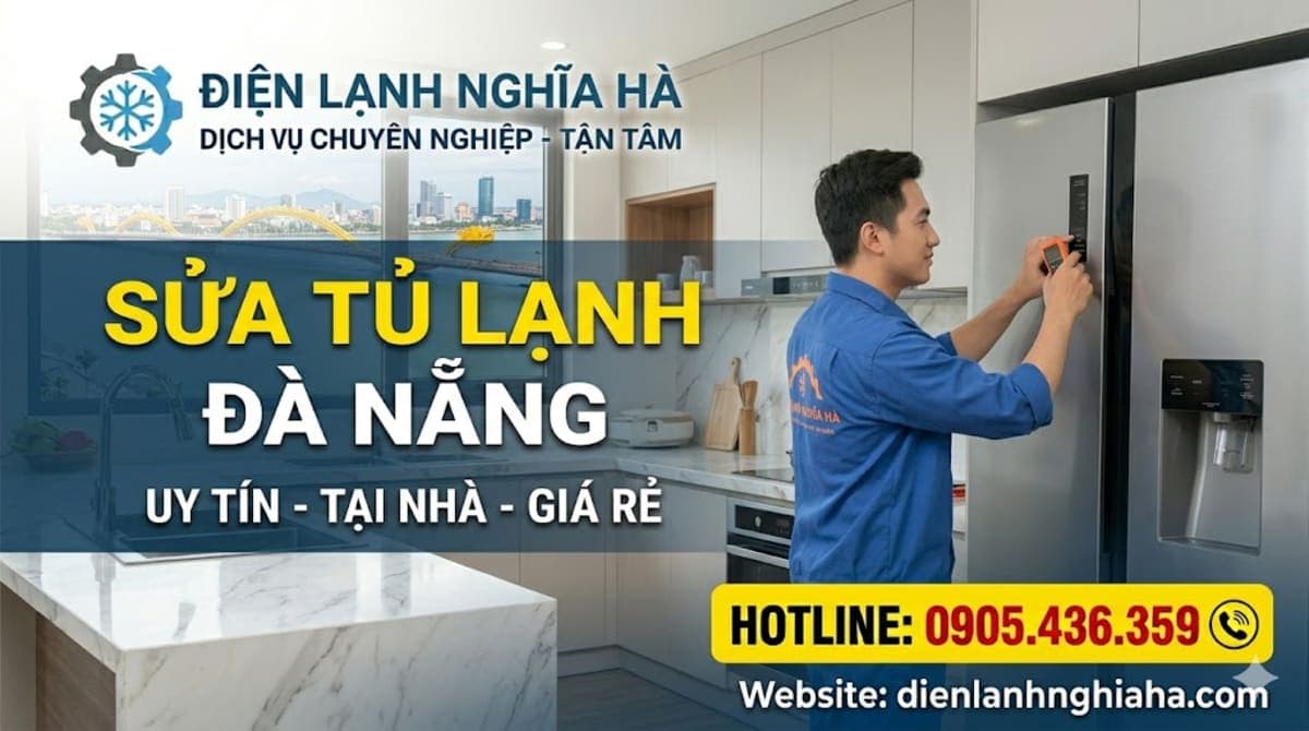 Sửa Tủ Lạnh Đà Nẵng: Dịch Vụ Tại Nhà Nhanh Chóng, Giá Rẻ, Uy Tín – Điện Lạnh Nghĩa Hà