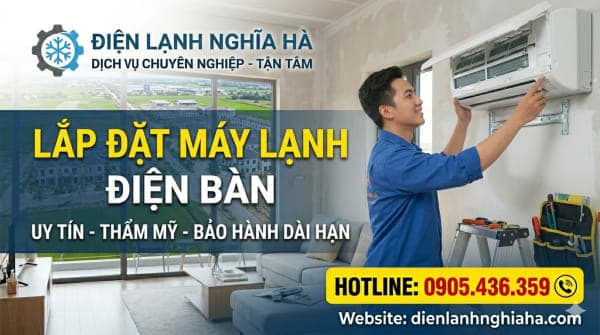 Lắp Đặt Máy Lạnh Điện Bàn: Chuyên Nghiệp, Thẩm Mỹ, Bảo Hành Dài Hạn