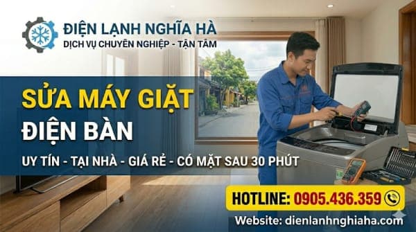 Sửa Máy Giặt Điện Bàn: Dịch Vụ Tại Nhà Nhanh Chóng, Chuyên Nghiệp, Giá Rẻ